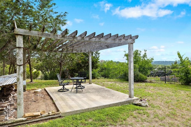 121 White Wash, Dripping Springs, TX 78620 - view of yard with a patio and a pergola