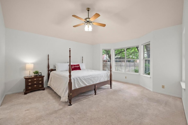 10601 Beckwood Dr, Austin, TX 78726 - bedroom featuring carpet, baseboards, and a ceiling fan