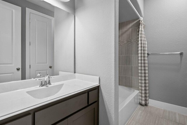 20525 Martin Ln, Pflugerville, TX 78660 - full bath featuring vanity and shower / tub combo