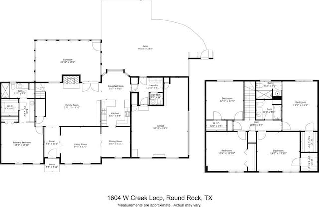 1604 W Creek Loop, Round Rock, TX 78681 - view of property floor plan