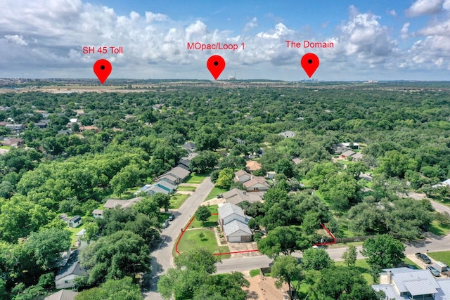 1604 W Creek Loop, Round Rock, TX 78681 - bird's eye view of a forest