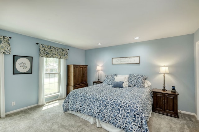 1604 W Creek Loop, Round Rock, TX 78681 - carpeted bedroom with baseboards and recessed lighting