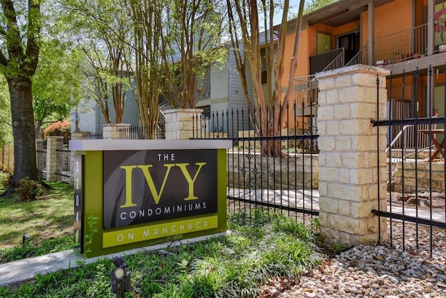 3204 Menchaca Rd Unit 405, Austin, TX 78704 - community / neighborhood sign with a gate
