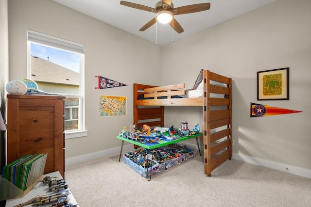 1609 Indian Apple Way, Leander, TX 78641 - carpeted bedroom featuring baseboards and a ceiling fan