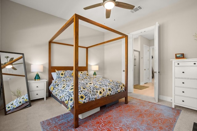 1609 Indian Apple Way, Leander, TX 78641 - carpeted bedroom featuring ceiling fan