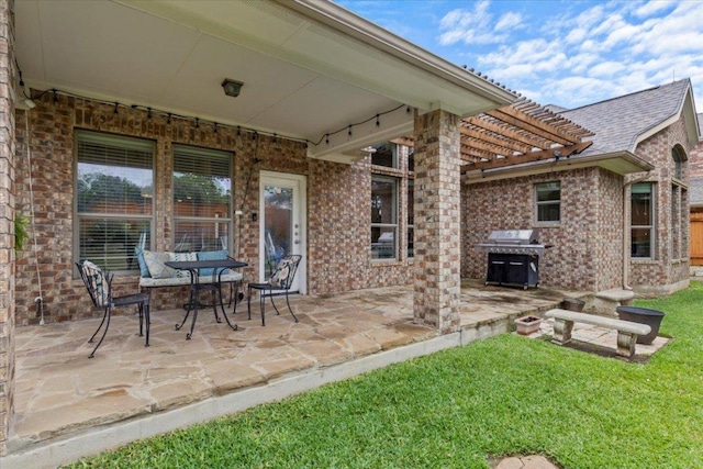 2997 Agave Loop, Round Rock, TX 78681 - view of patio / terrace with a grill and a pergola