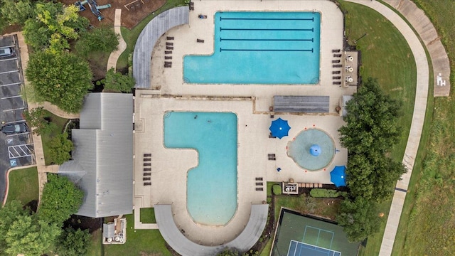 2997 Agave Loop, Round Rock, TX 78681 - drone / aerial view of a pool
