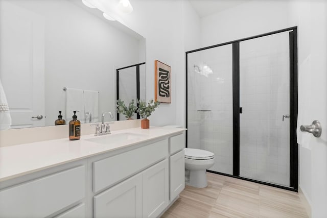 256 Smoke Tree Cir, Dripping Springs, TX 78620 - bathroom featuring vanity and a shower stall