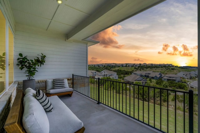 256 Smoke Tree Cir, Dripping Springs, TX 78620 - balcony with an outdoor living space and a residential view