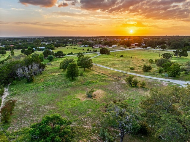 1181 Live Oak Trl, Liberty Hill, TX 78642 - aerial view at dusk of a view of countryside