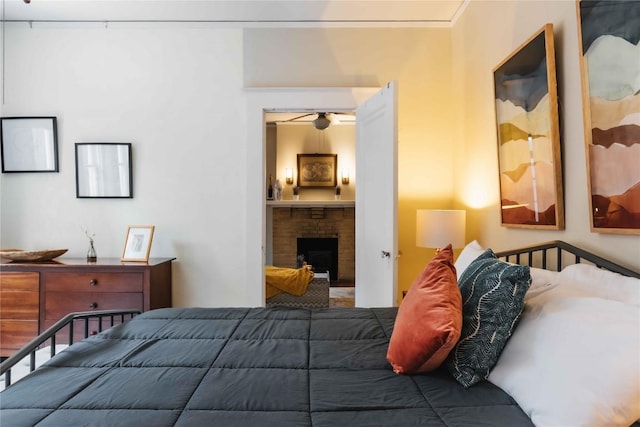 2623 Salado St, Austin, TX 78705 - bedroom featuring a fireplace
