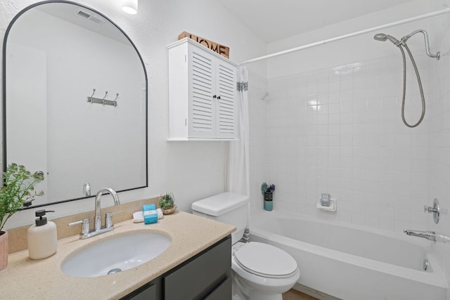 8508 Croydon Loop, Austin, TX 78748 - full bath featuring shower / tub combo, vanity, and toilet