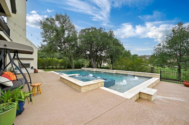 2625 Arion Cir, Austin, TX 78730 - view of pool with a pool with connected hot tub and a patio