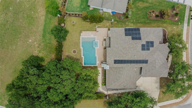 2625 Arion Cir, Austin, TX 78730 - view from above of property featuring a pool area