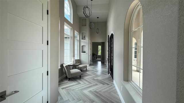 128 Gloria Blvd, Smithville, TX 78957 - hall with a high ceiling and baseboards
