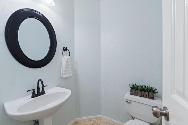17704 Miller Falls Cv, Round Rock, TX 78681 - half bathroom with a sink and tile patterned floors