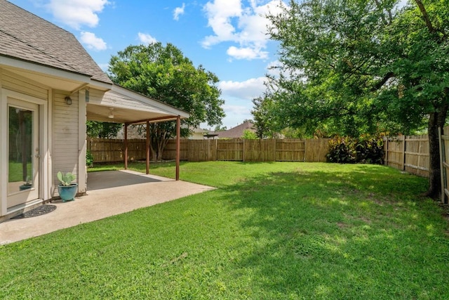 17704 Miller Falls Cv, Round Rock, TX 78681 - fenced backyard featuring a patio area