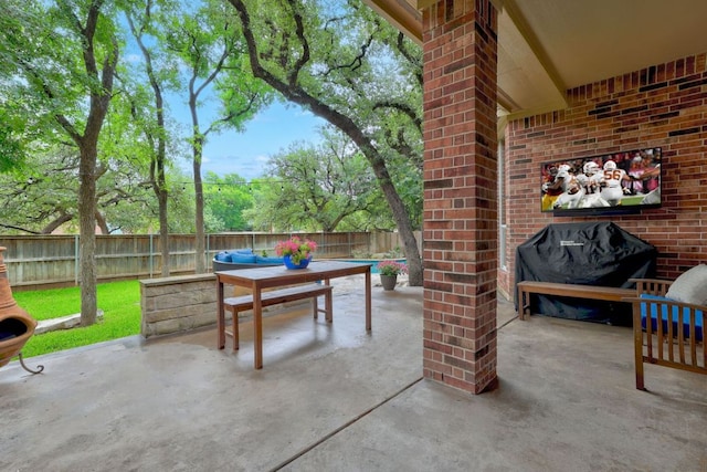 1613 Westend Pl, Round Rock, TX 78681 - fenced backyard featuring a patio area