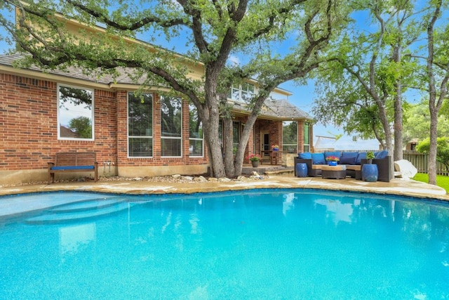 1613 Westend Pl, Round Rock, TX 78681 - view of pool with outdoor lounge area and a patio area
