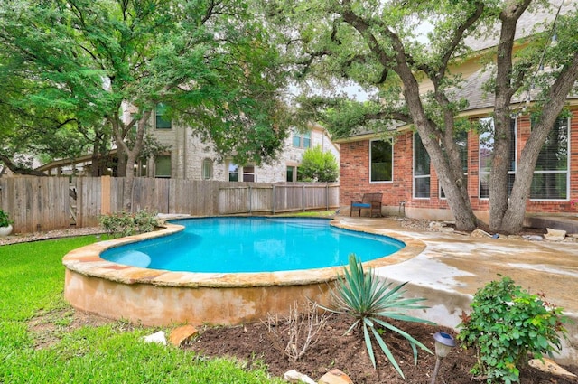 1613 Westend Pl, Round Rock, TX 78681 - view of pool with a fenced backyard and a patio