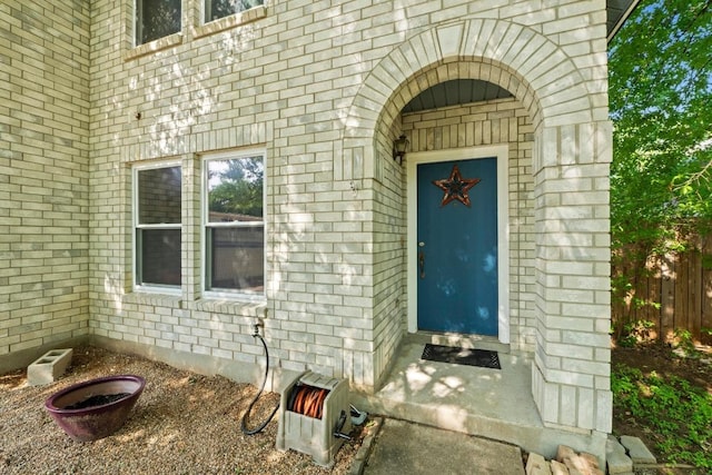 2507 Byfield Dr, Cedar Park, TX 78613 - property entrance with brick siding