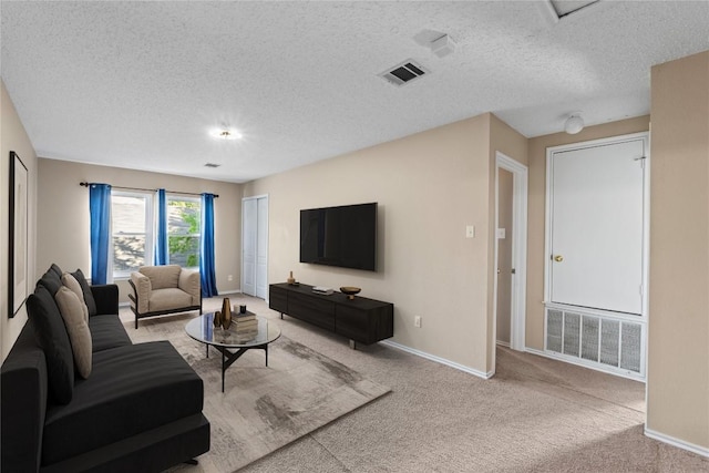 2507 Byfield Dr, Cedar Park, TX 78613 - living area featuring carpet flooring and a textured ceiling