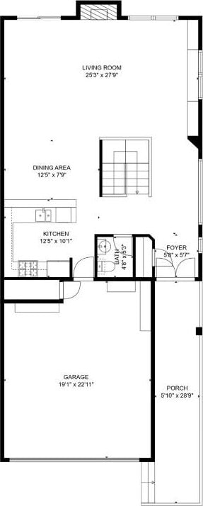 6706 Fort Davis Cv Unit B, Austin, TX 78731 - view of property floor plan