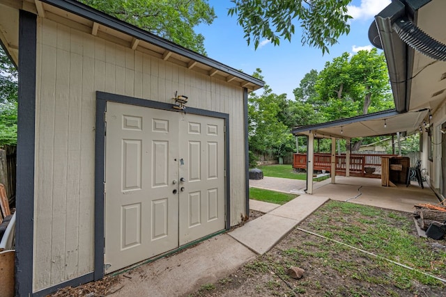 10207 Ray Ave, Austin, TX 78758 - property entrance featuring a patio area