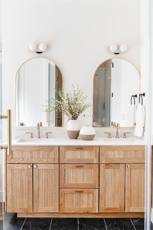 2301 Canterbury, Austin, TX 78702 - bathroom featuring double vanity