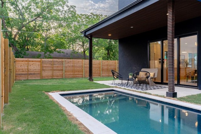 2301 Canterbury, Austin, TX 78702 - view of swimming pool featuring a patio