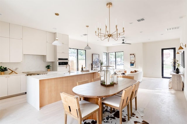 2301 Canterbury, Austin, TX 78702 - dining area featuring a ceiling fan