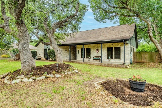 336 Primrose Dr, Kyle, TX 78640 - view of front of property featuring a patio area