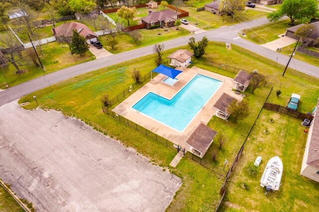 336 Primrose Dr, Kyle, TX 78640 - aerial view of a pool area