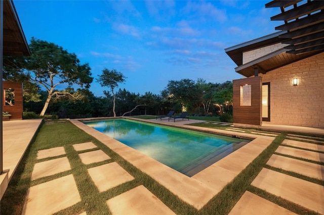 9517 Veletta Pl, Austin, TX 78735 - outdoor pool featuring a patio and view of scattered trees