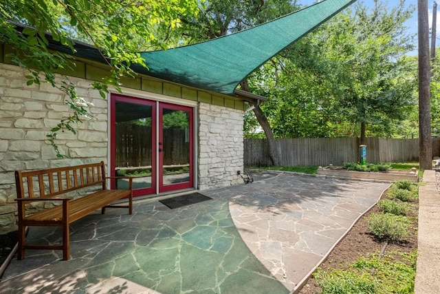 3102 Glen Ora St Unit 102, Austin, TX 78704 - view of patio / terrace with french doors