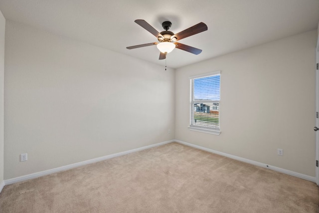 5406 Traviston Dr, Austin, TX 78738 - unfurnished room with light carpet, baseboards, and ceiling fan