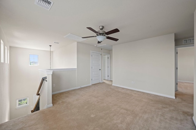 5406 Traviston Dr, Austin, TX 78738 - empty room featuring carpet, ceiling fan, and baseboards