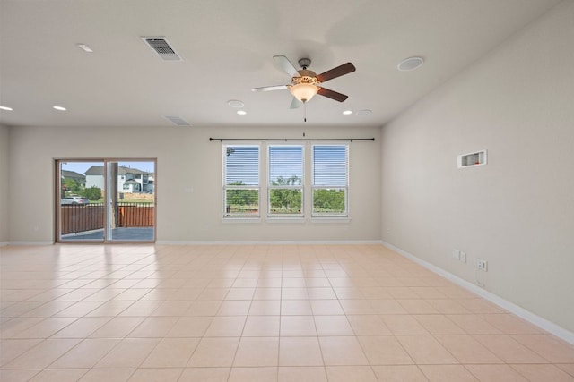 5406 Traviston Dr, Austin, TX 78738 - unfurnished room with ceiling fan, recessed lighting, and baseboards