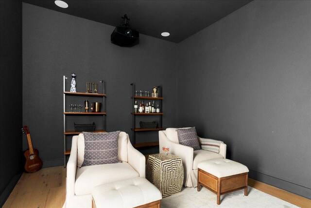 482 Running Bird Rd, Austin, TX 78737 - living area featuring wood finished floors and baseboards