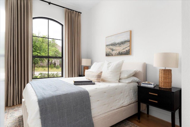 482 Running Bird Rd, Austin, TX 78737 - bedroom with wood finished floors