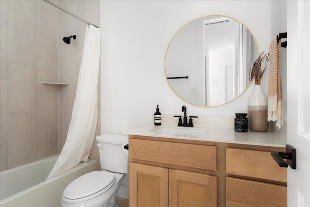 482 Running Bird Rd, Austin, TX 78737 - full bathroom with vanity, toilet, and shower / tub combo