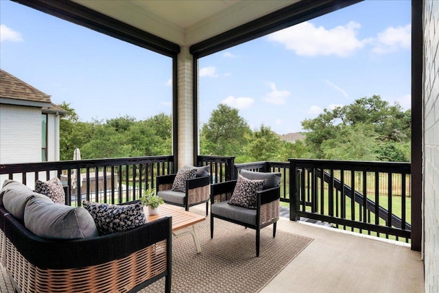 482 Running Bird Rd, Austin, TX 78737 - balcony featuring an outdoor living space