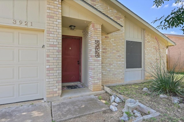 3921 Leafield Dr, Austin, TX 78749 - entrance to property featuring brick siding and a garage