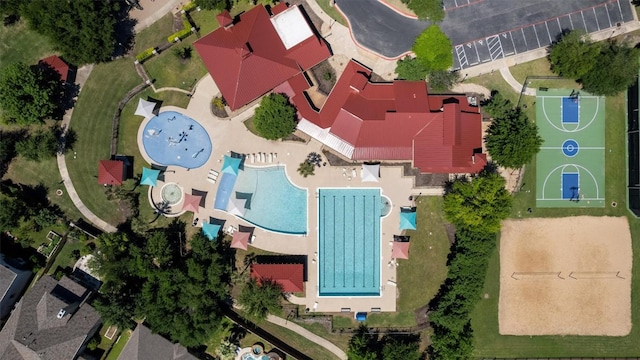 2125 Village View Loop, Pflugerville, TX 78660 - bird's eye view of a pool