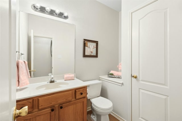 1113 Red Ranch Cir, Cedar Park, TX 78613 - half bathroom with vanity and toilet