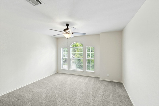 1113 Red Ranch Cir, Cedar Park, TX 78613 - spare room featuring ceiling fan, carpet floors, and baseboards