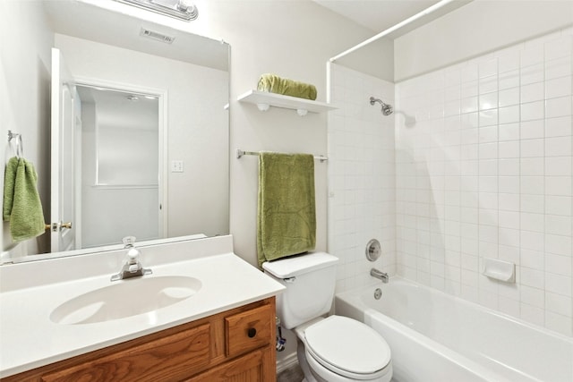 1113 Red Ranch Cir, Cedar Park, TX 78613 - full bathroom with vanity, toilet, and bathing tub / shower combination