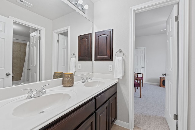 3022 Luminoso Ln E, Round Rock, TX 78681 - bathroom featuring double vanity