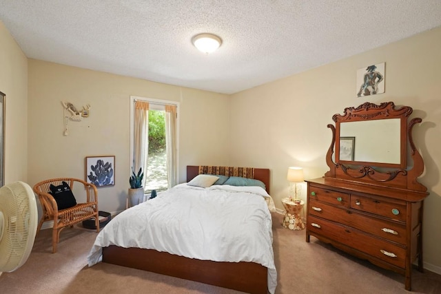 801 Terrell Hill Dr, Austin, TX 78704 - bedroom with carpet and a textured ceiling