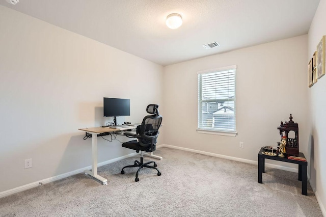 149 Woods Edge Ln, Georgetown, TX 78628 - home office with carpet flooring and baseboards